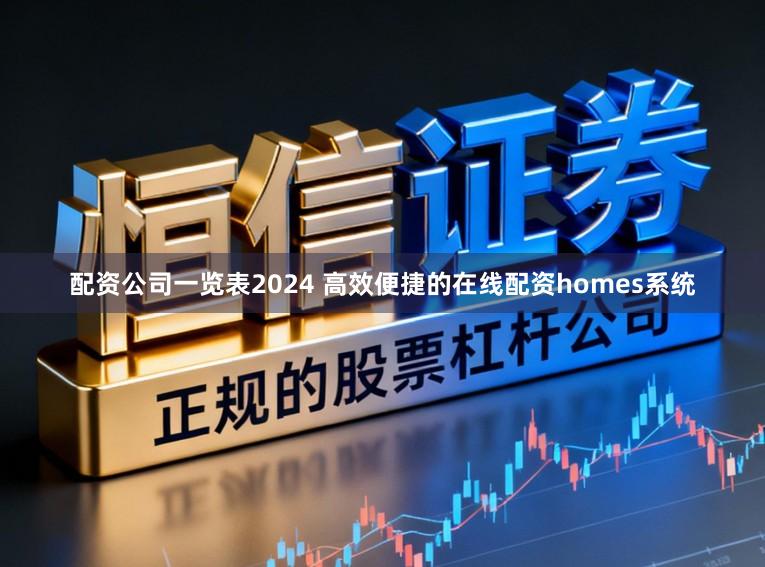 配资公司一览表2024 高效便捷的在线配资homes系统