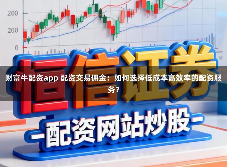 财富牛配资app 配资交易佣金：如何选择低成本高效率的配资服务？